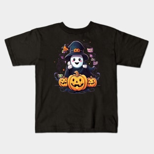 Boo Pumpkin Kids T-Shirt